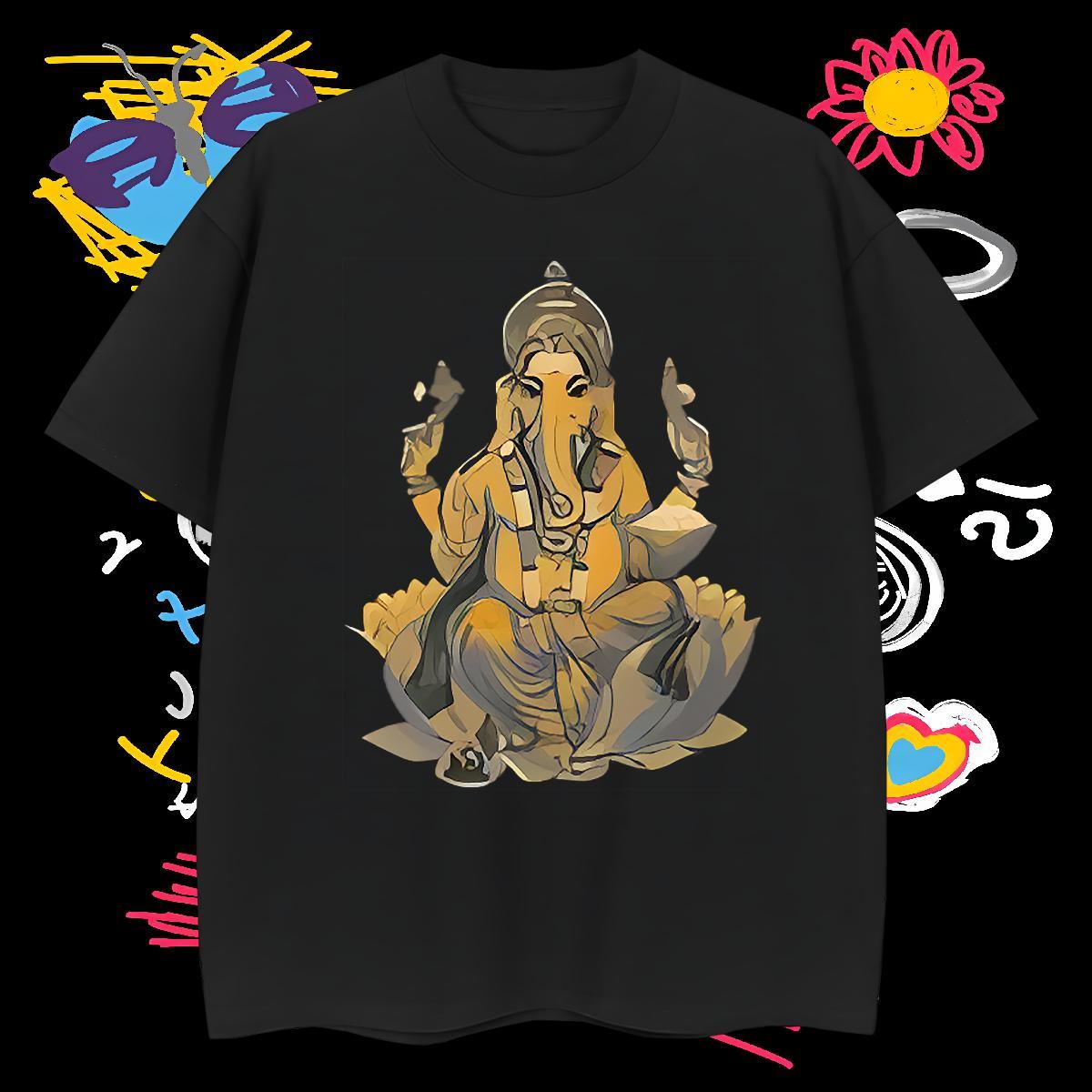 Unisex Man T Shirts 100% Cotton 230g elephant Casual DIY Printed Breathable Crew Neck Men Tshirts 2024 DIY Wear