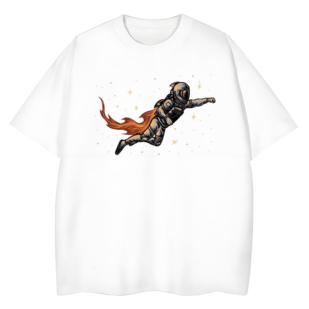 Lady Womens Tshirts 230g Pure Cotton universe Sports Street Wear T Shirt For Woman Crew Neck Breathable Custom Printing Polos
