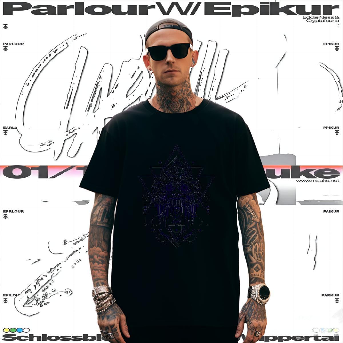 Wholesale Men T Shirts 100% Cotton 230g eye of the devil Casual Beach Custom Print Oversized Pure Cotton Men Tops Tees Designer Tees Shirts