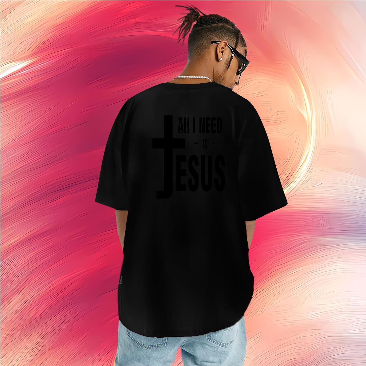 Loose Fit T Shirt For Man 100% Cotton 230g letter Casual Daily Wear Graphic Round Neck Short Sleeve Mens Tshirts 2024 New Tee Shirt