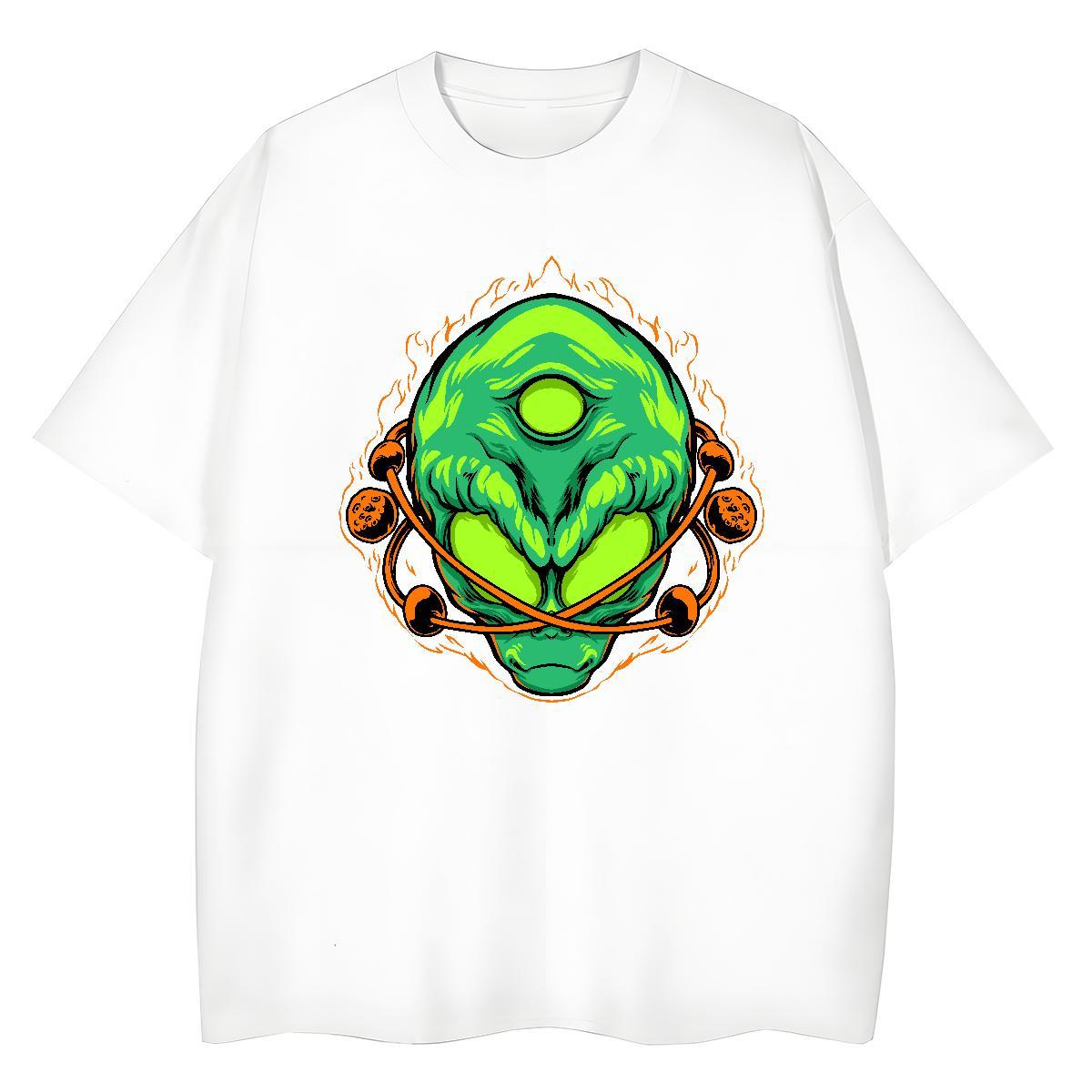 Unisex Man T Shirts 230g 100% Cotton ET Casual Anime Short Sleeve O-Neck Men Tshirts Stylist Wear