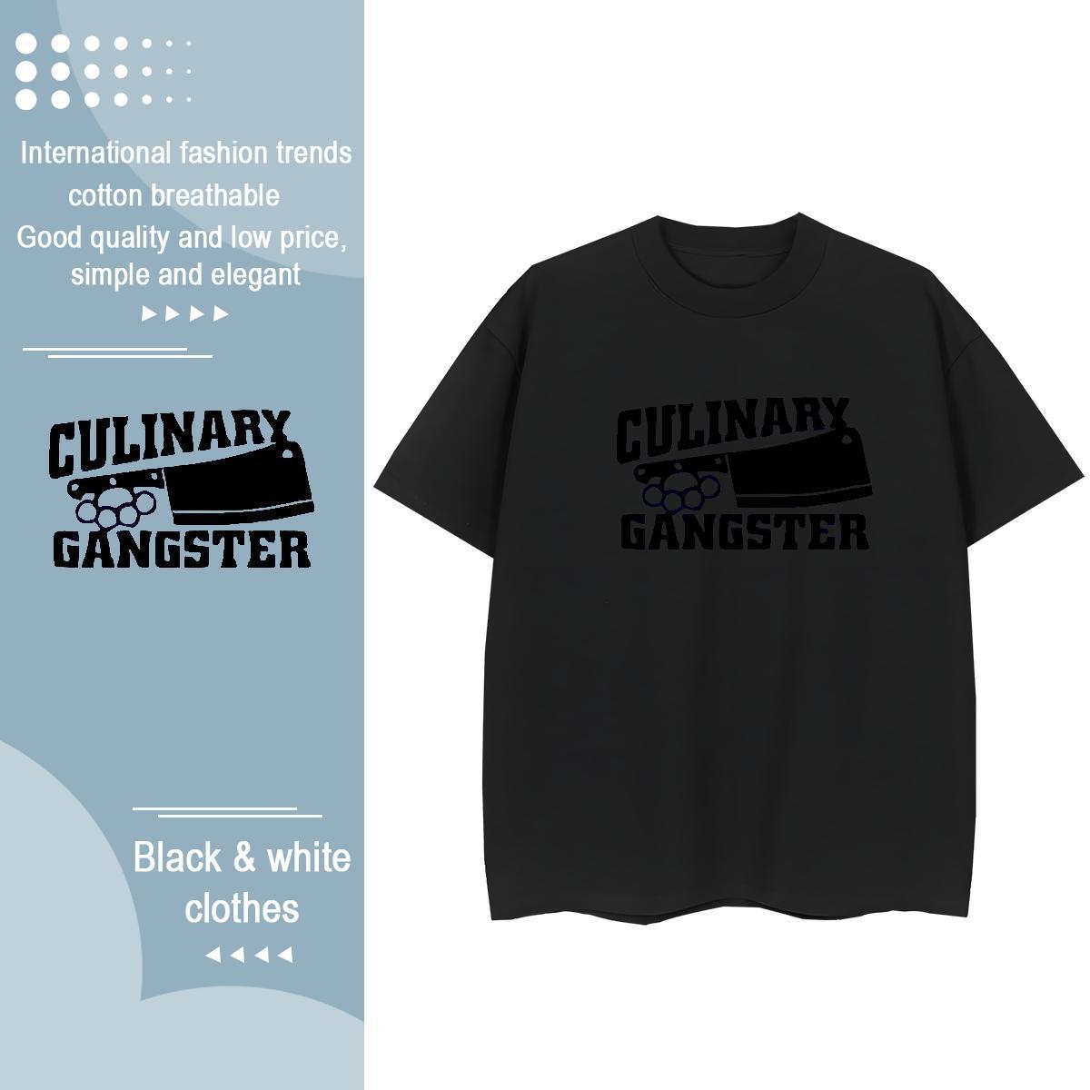 Loose Tshirt for Man Woman 230g Pure Cotton letter Sports Casual T Shirts Women Short sleeve Soft Black White Clothes