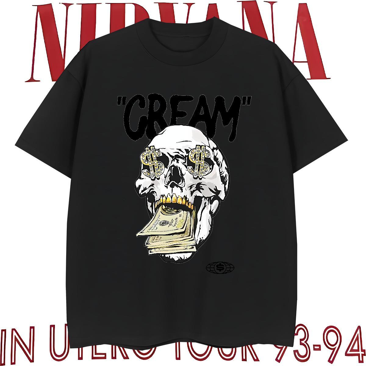 Comfortable Mens T Shirts 100% Cotton 230g skull Hip Hop Street Custom Anime Breathable Crew Neck Tshirt for Man Woman Fashion Designer Tops Shirt