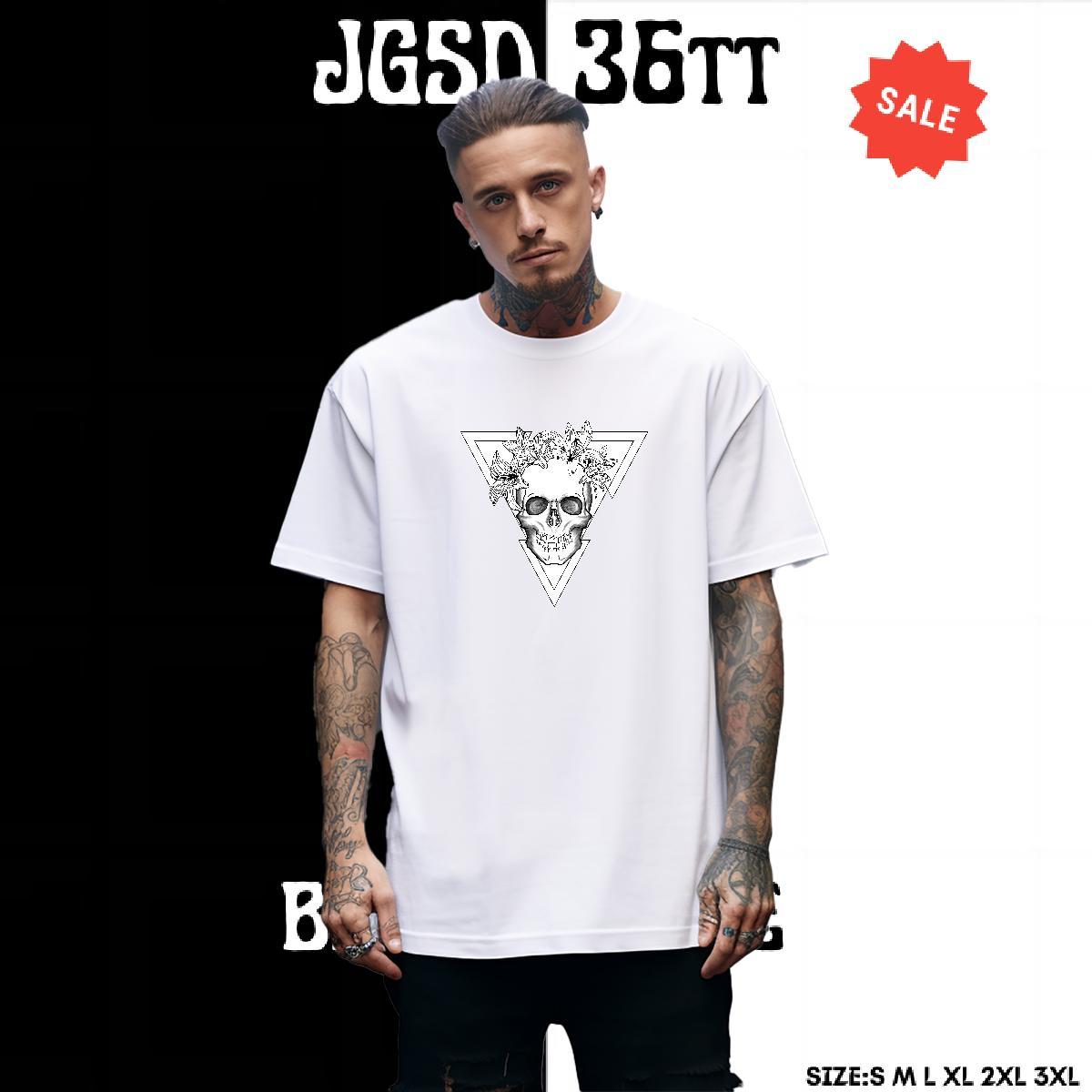Soft Man T Shirts 100% Cotton 230g skull High Street Hip Hop Cartoon Print Pure Cotton Men Clothes T-Shirt Fashion Design Tops Shirt