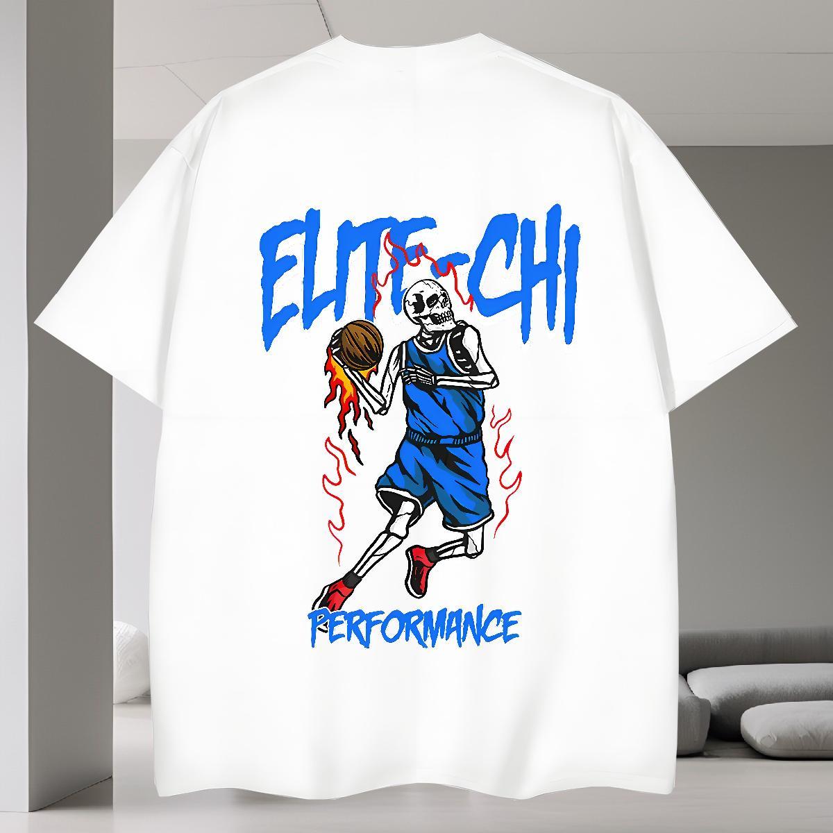 Comfortable Men T Shirts 100% Cotton 230g skull Street Custom Big Size Round Neck Short Sleeve Tshirt for Man Woman Fashion Clothes