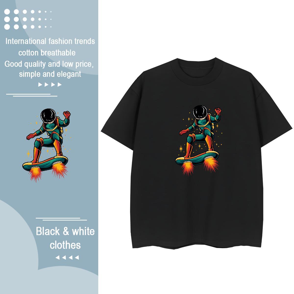 Unisex Womens Tshirts 230g 100% Cotton universe Casual Womens T Shirts Comfortable Plus Size Custom Tops