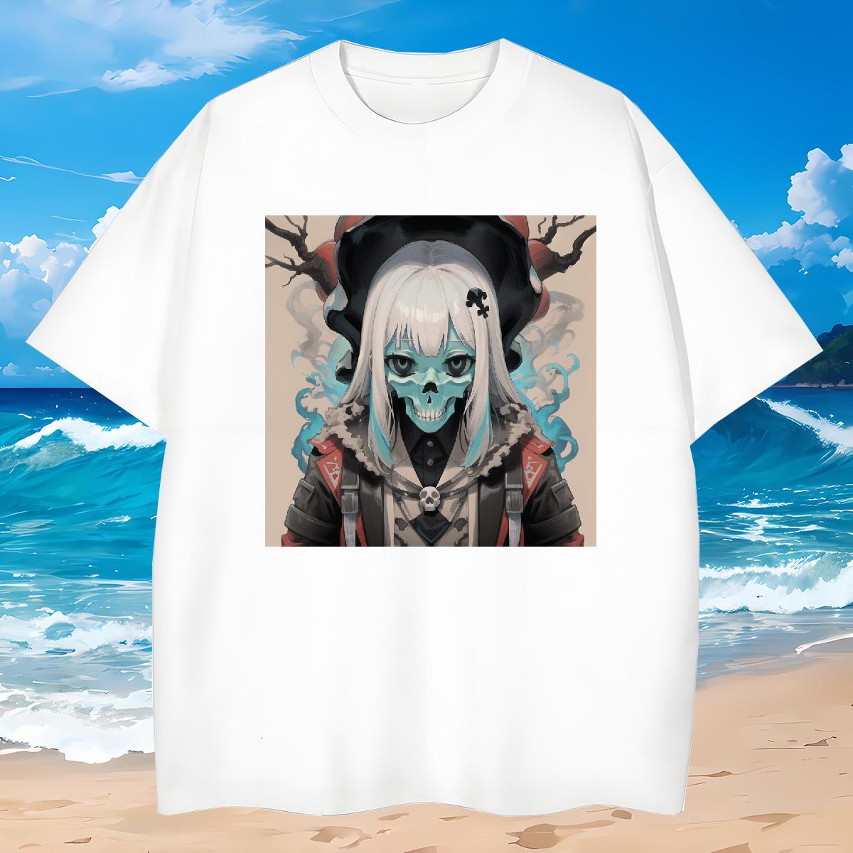 Cool Design T Shirts Men 100% Cotton 230g skull Street Casual Custom Big Size Breathable Soft Mens Tshirts DIY Customized Tee Shirt