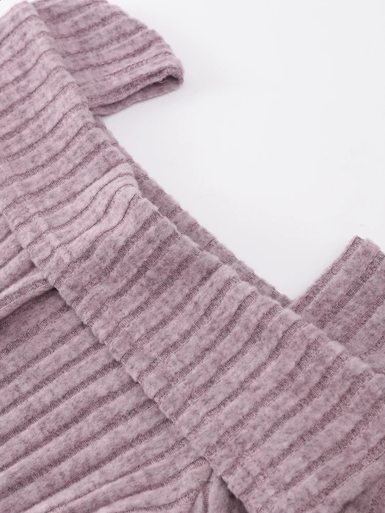 Off Shoulder Knit Pullover Women Chic Casual Slim Gentle Tops Female Spring Square Neck Solid Long Sleeves Knitwears Lady 240824