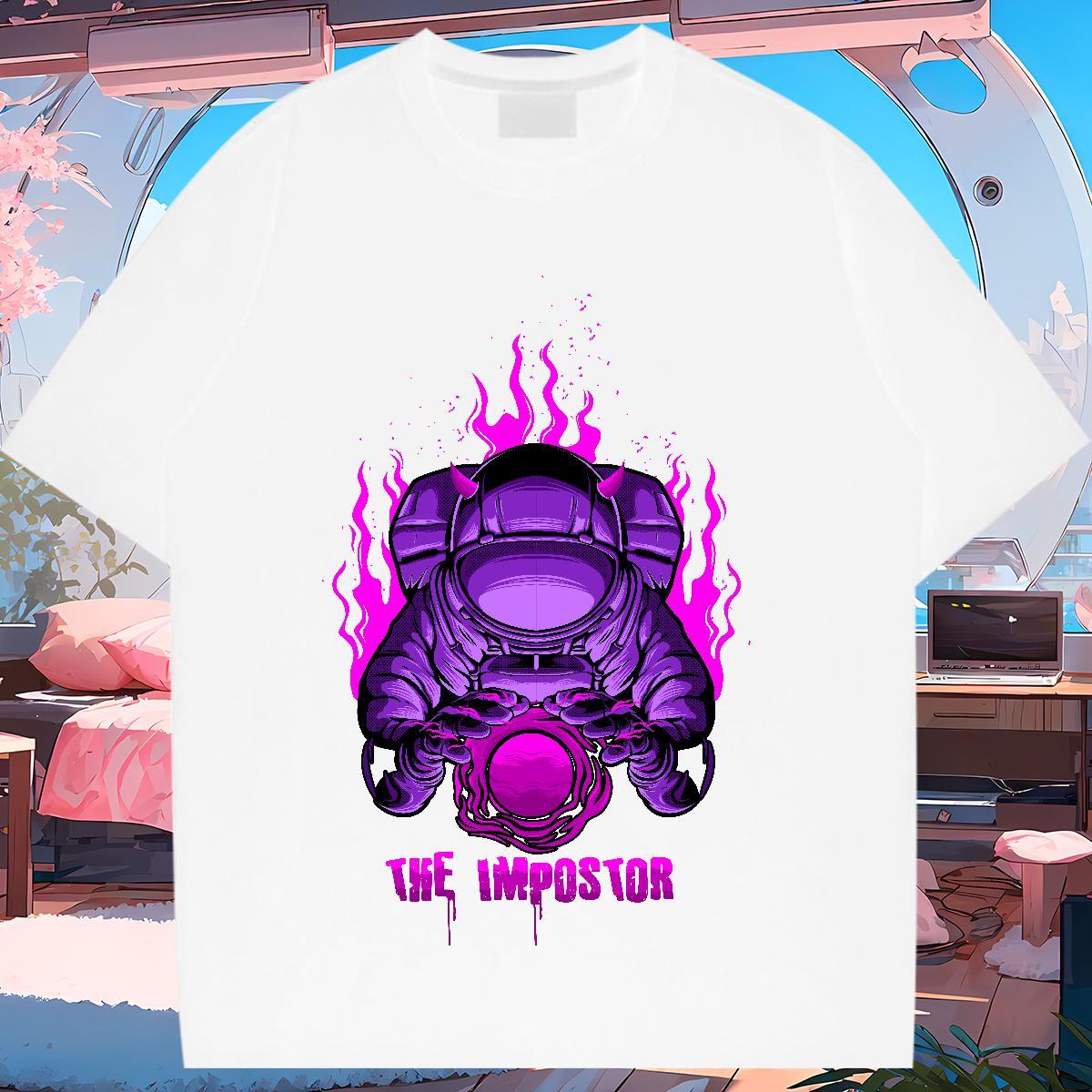 5A Women Tshirts 230g Cotton universe Spring Summer Women T Shirts Comfortable Custom Cartoon Tees Shirts