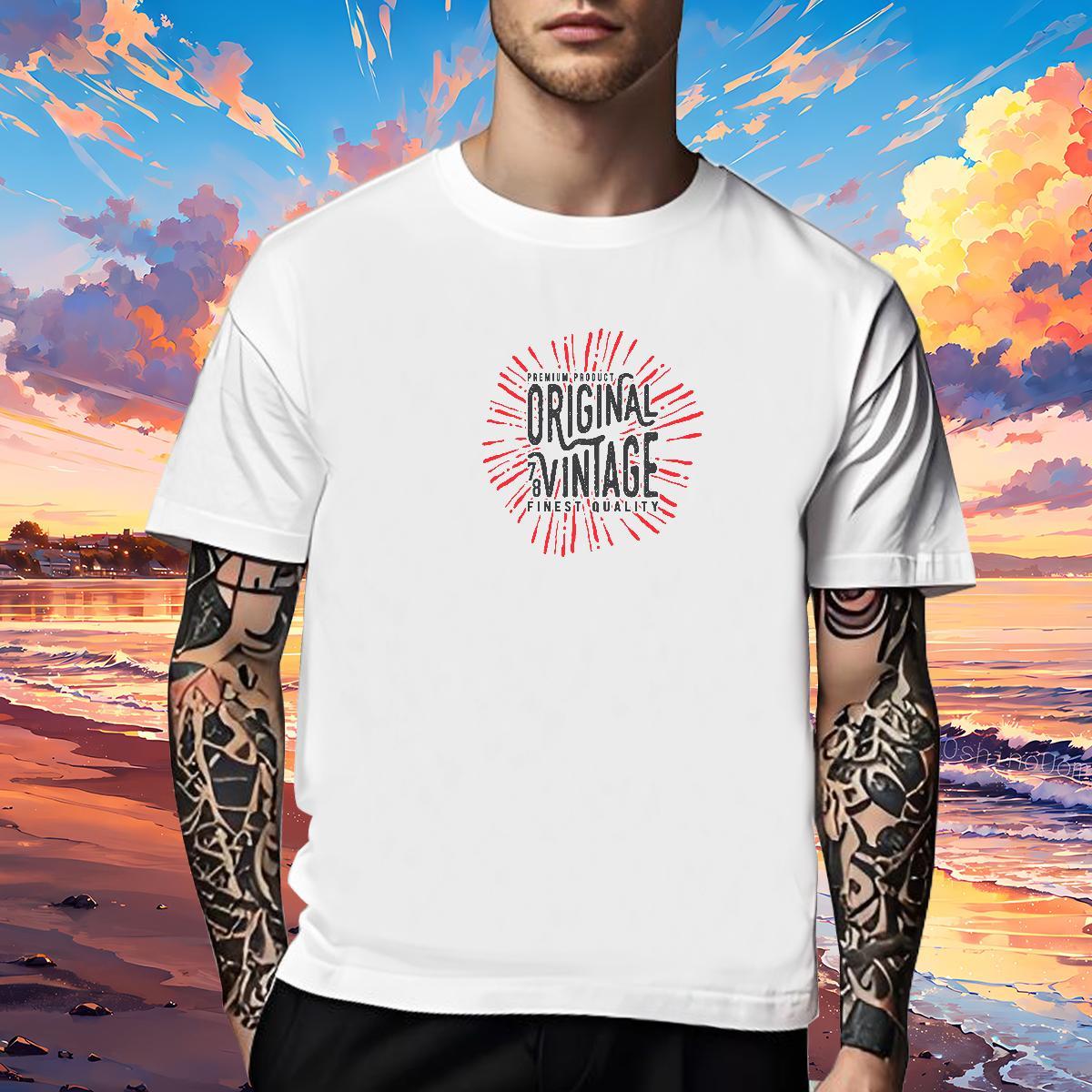 Cool Design T shirt 230g Pure Cotton letter High Street Hip Hop DIY Anime Breathable Short Sleeve Tshirts 2024 Summer Clothes