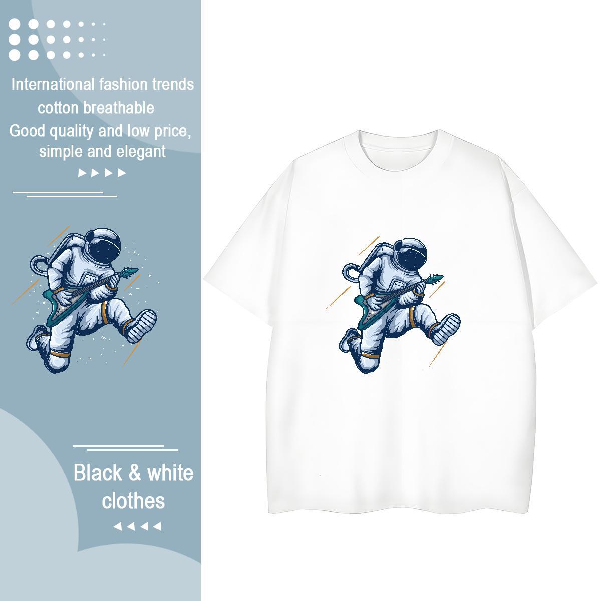 Brand Women Tshirts 230g Cotton universe Street Womens T Shirts Crew Neck Customized Print Tops Tees