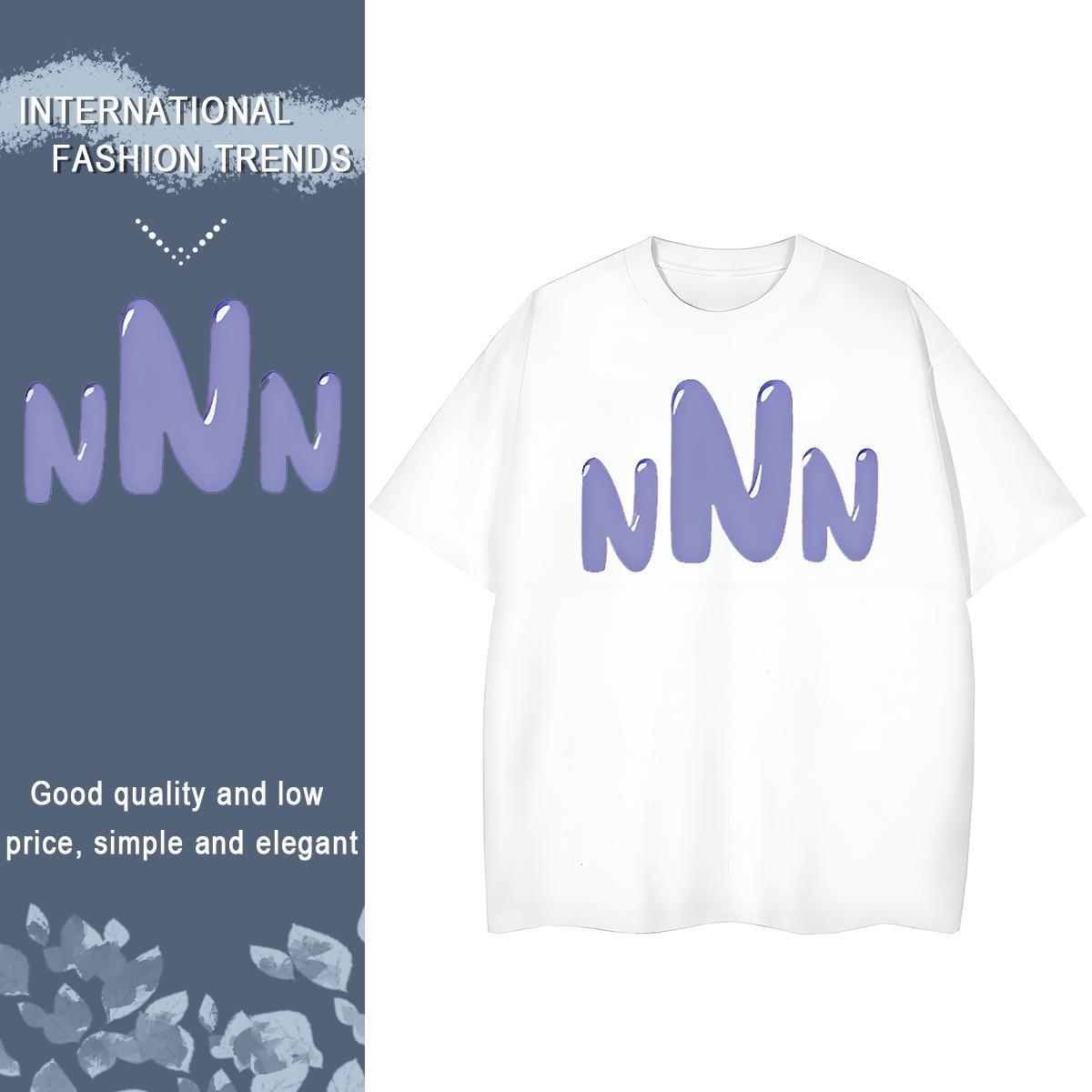 Comfortable Men T Shirts 100% Cotton 230g letter Outdoor Floral Print Short Sleeve Soft Men Tops Tees 2024 Summer Polos