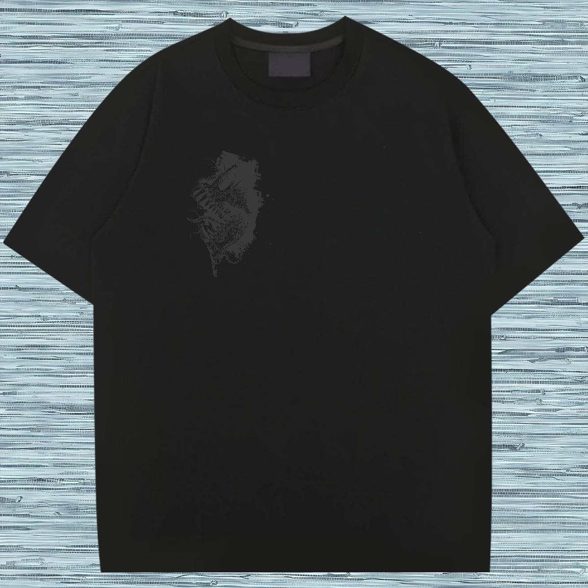 Loose T Shirts Men 230g 100% Cotton skull Outdoor Custom Printing Breathable Mens Tshirts 2024 DIY Tees Shirts