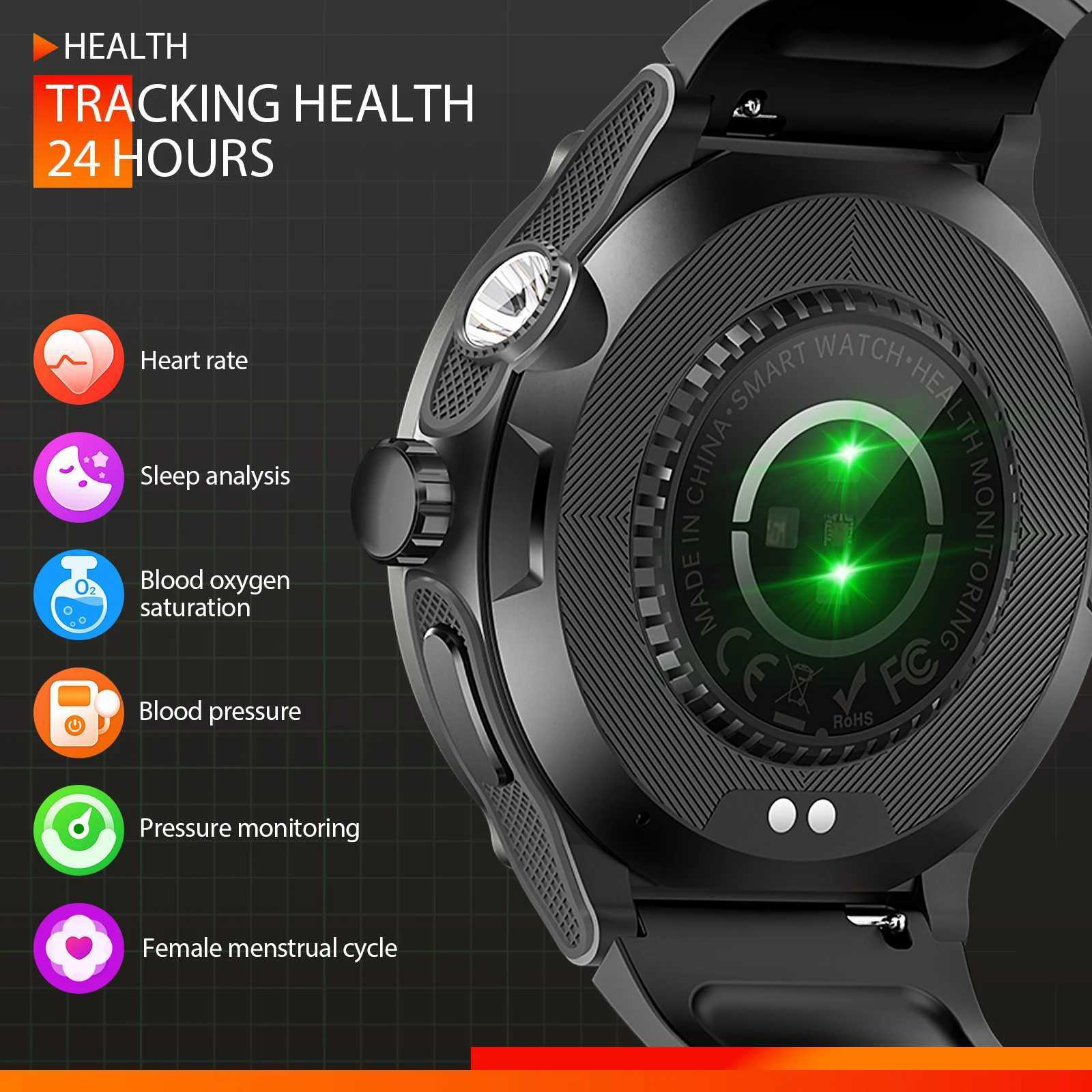 EIGIIS Smart Watch 3ATM Waterproof 1.53 KT76 Men Sport With Compass And LED Flashlight Heart Rate Sleep Analysis Bluetooth Call M240824