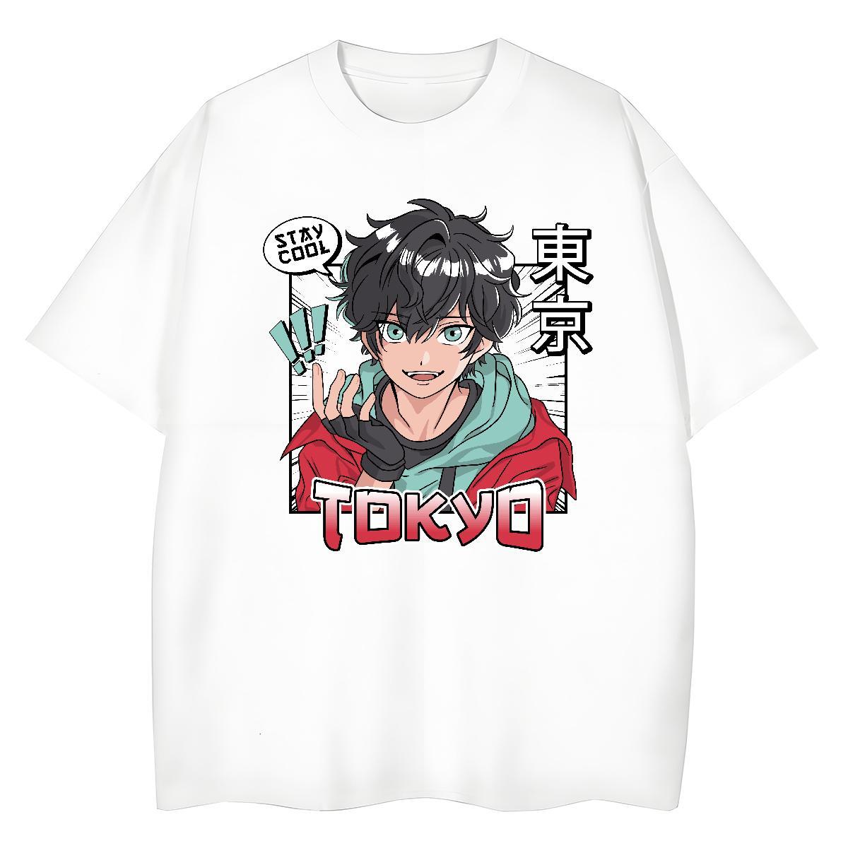 High quality Woman Tshirt 230g Pure Cotton handpainted Beach Women T Shirts Comfortable Anime Oversized Tee Shirt