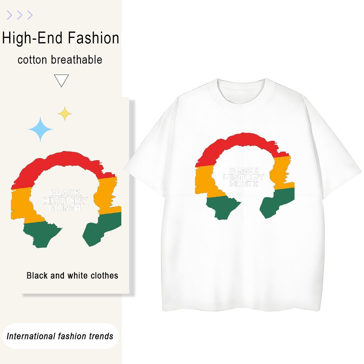 Brand Mens T Shirts 230g 100% Cotton letter Street Casual Black White Short Sleeve O-Neck Mens Tshirts 2024 Designer Tops