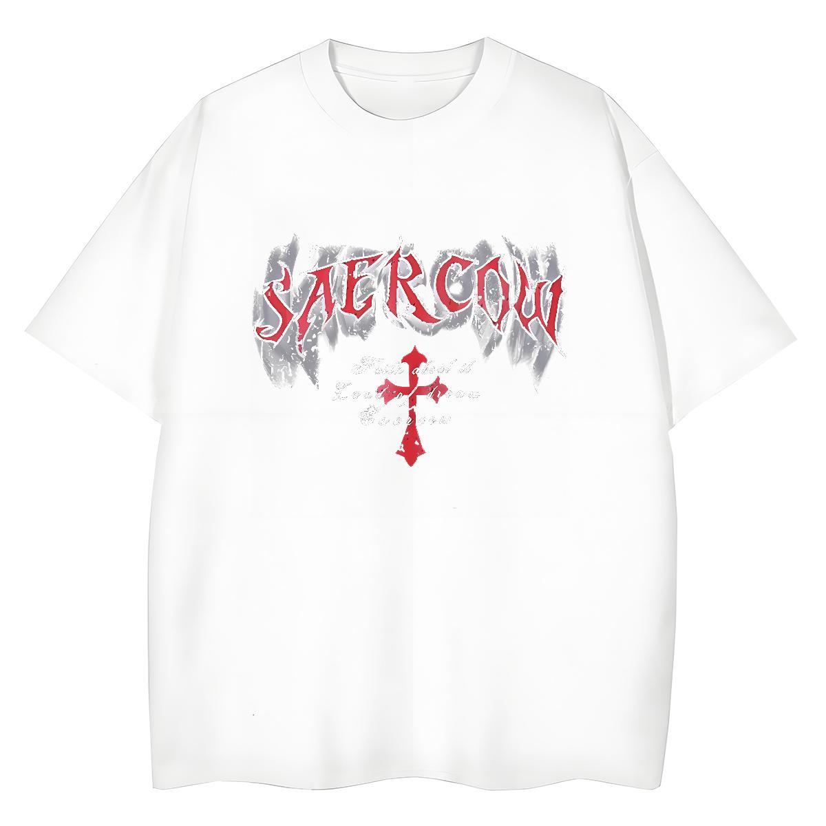 High quality Couples T Shirts 230g Pure Cotton letter Spring Summer T-Shirts Short sleeve Soft Customized Print Clothes