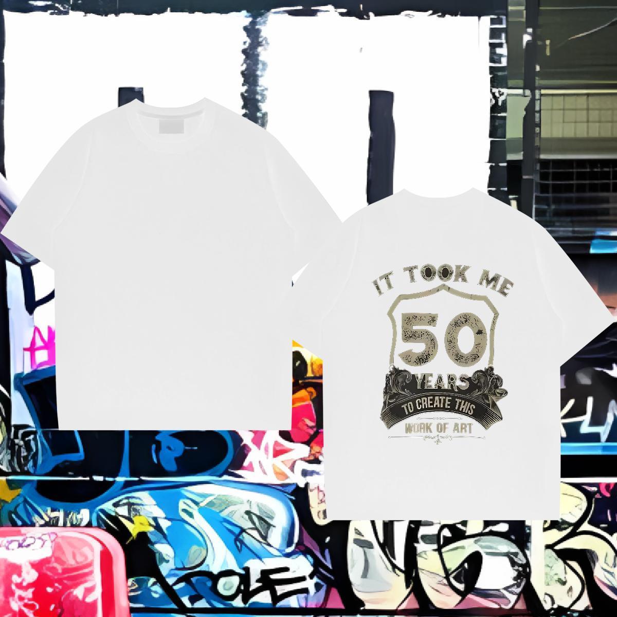 Designer Men T Shirts 230g Cotton letter Home Outdoor Skull Short Sleeve O-Neck Men Tees Stylist Clothes