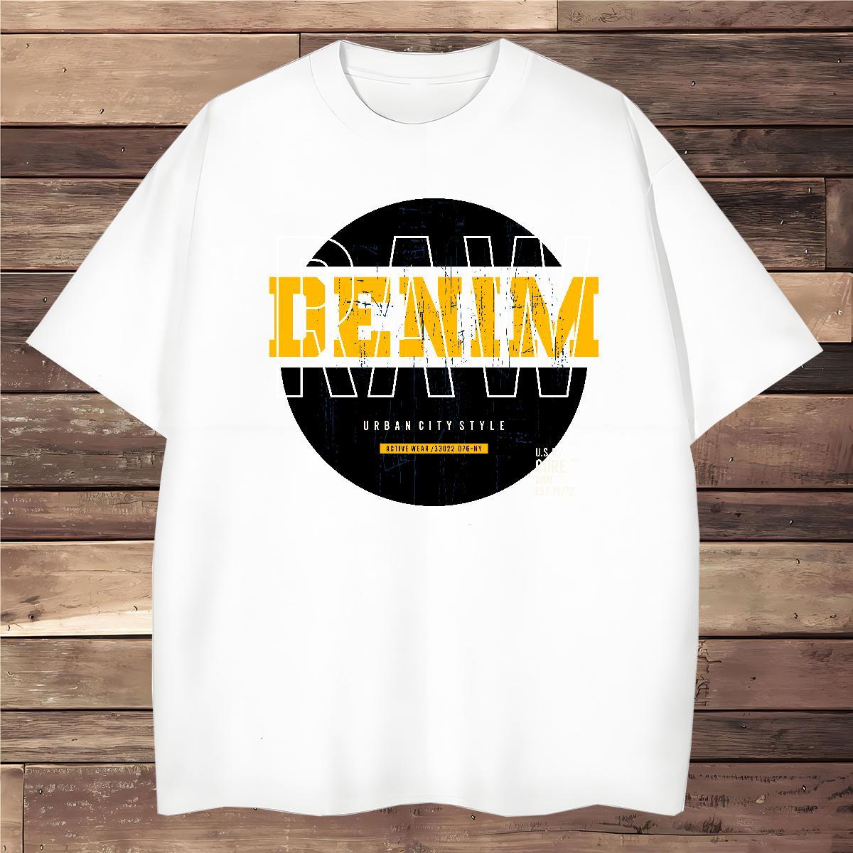 Classic T shirt 100% Cotton 230g letter Spring Summer Customized Print Breathable Short Sleeve Men Tshirts Fashion New Tops Shirt