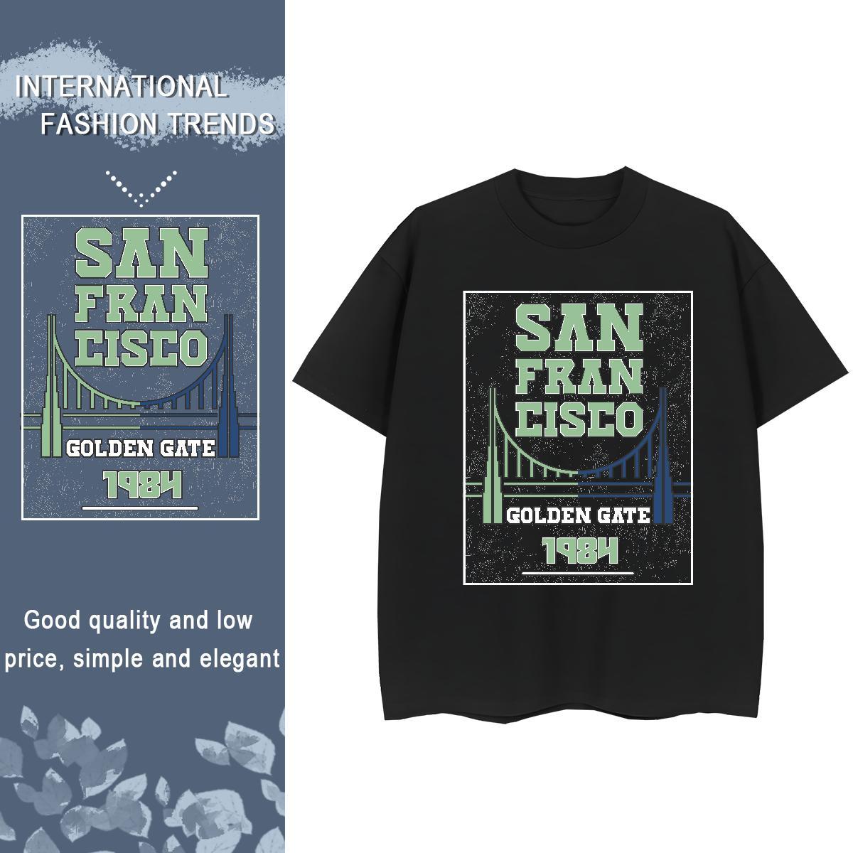 TOP Quality T Shirts Men 100% Cotton 230g letter Outdoor Oversized Breathable Couples T Shirts Brand Tops Shirt