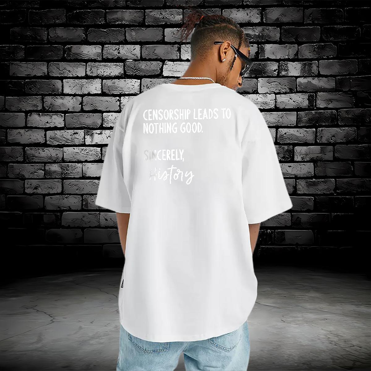 High Quality Men T Shirts 230g Pure Cotton letter High Street Hip Hop DIY Printed Breathable Short Sleeve Men Tees 2024 Designer Wear