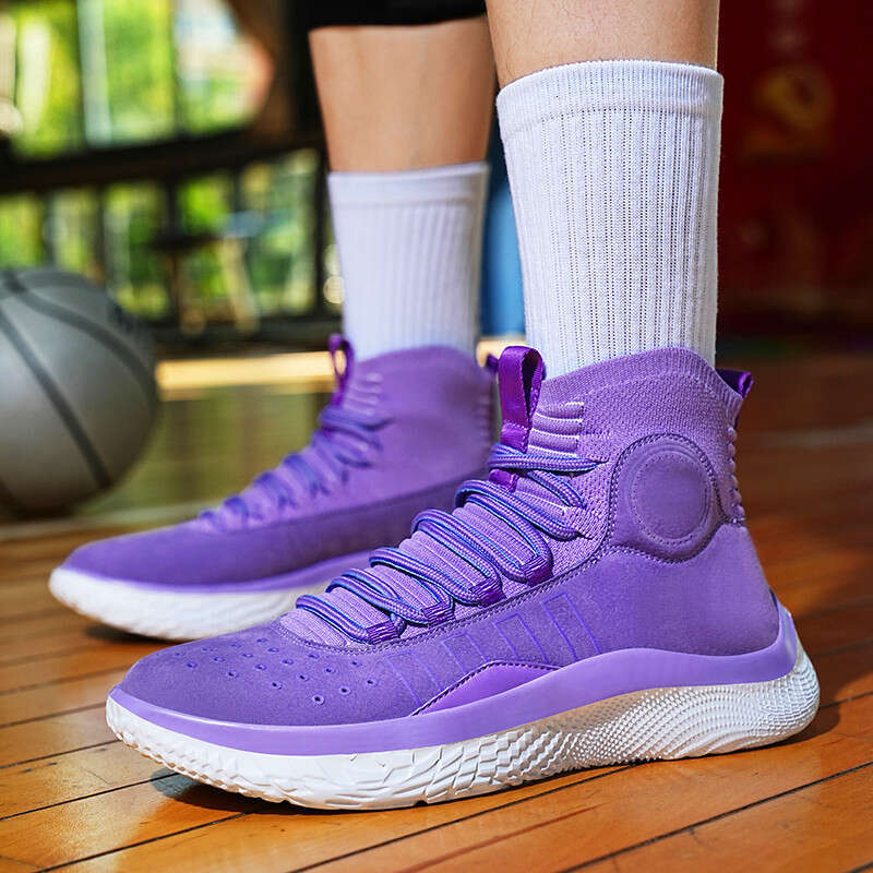 Breathable Lightweight High-Tops for Basketball and Leisure Activities Comfort Meets Style with Woven Design for Casual Running