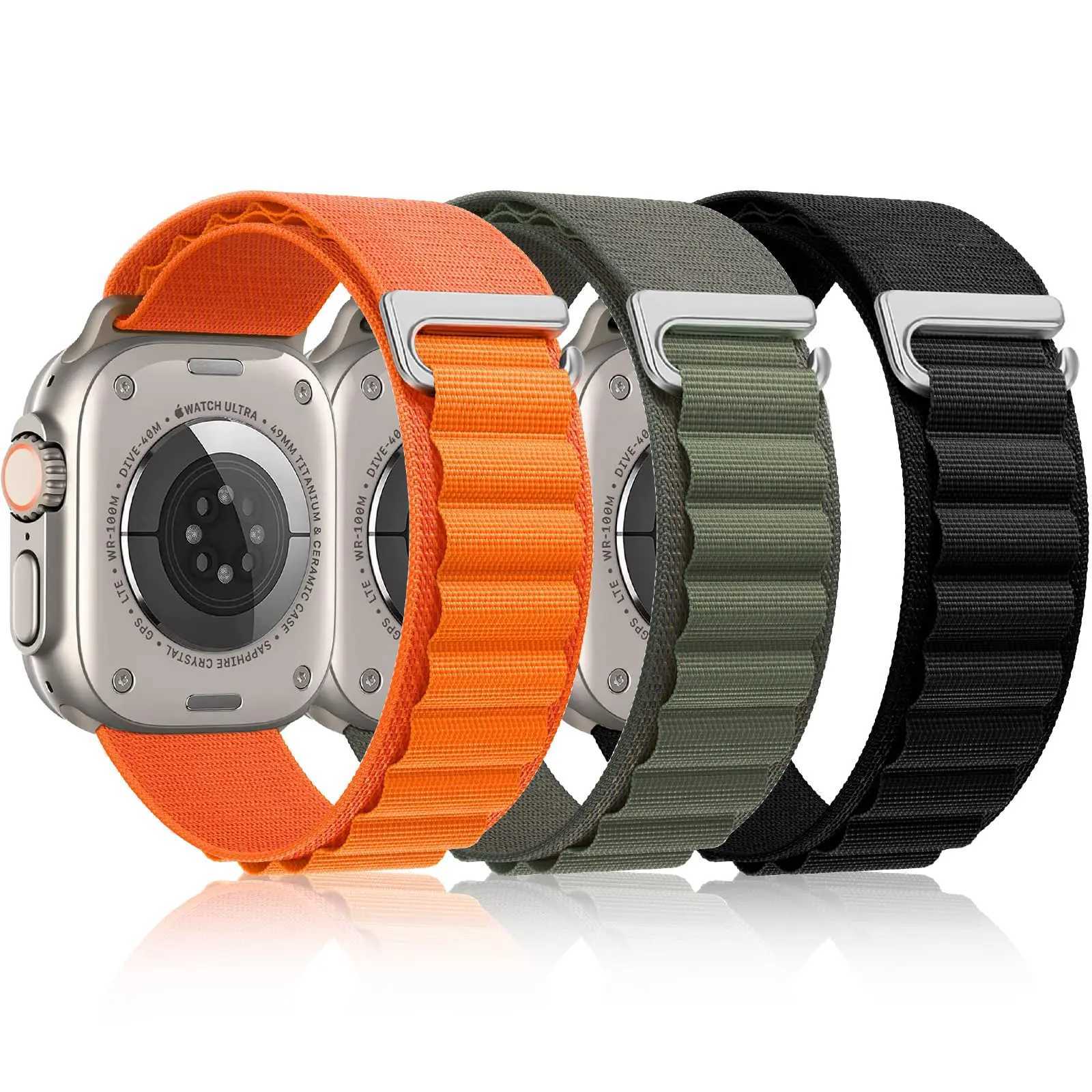 Alpine loop For iwatch Ultra 2 band 49mm 44mm 40mm 45mm 41mm 42mm 38mm bracelet correa iWatch series 9 8 7 6 se strap bands Z240824