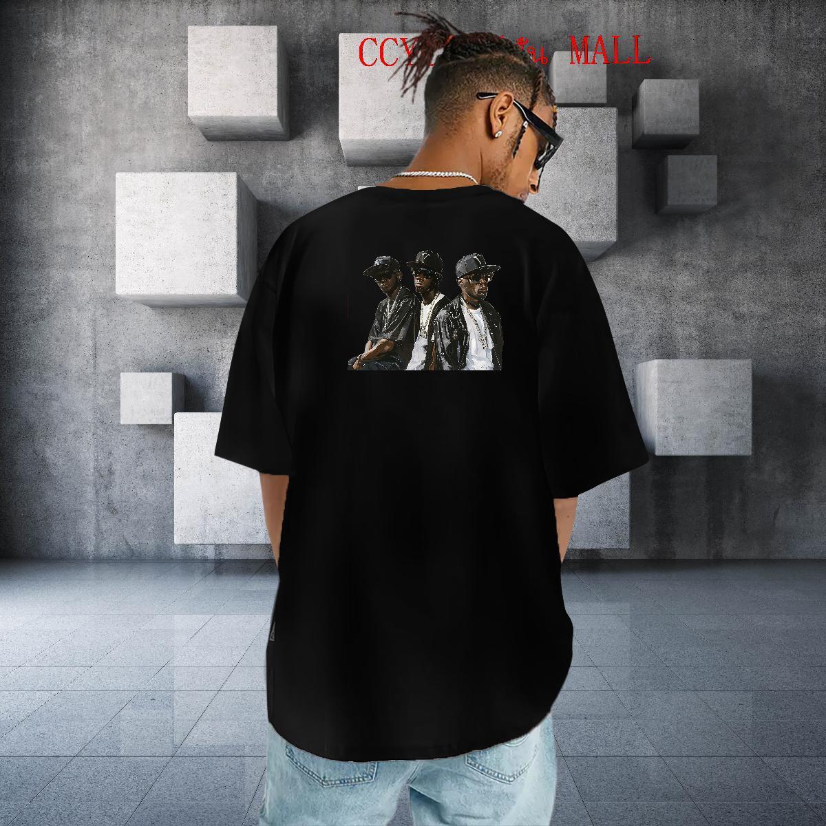 Loose T-Shirts for Men 230g Pure Cotton person Street Custom Print Plus Size Crew Neck Breathable Men Tops Tees Customized Tees Shirts