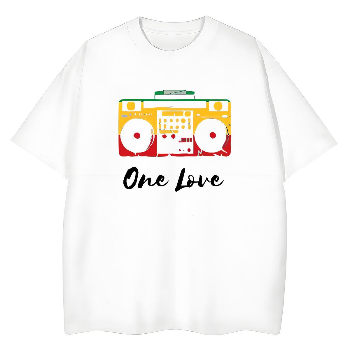 Comfortable Unisex Tshirts 230g Cotton letter Sports Street Wear T-Shirts for Women Crew Neck Breathable Cartoon Printing L-4XL Polos