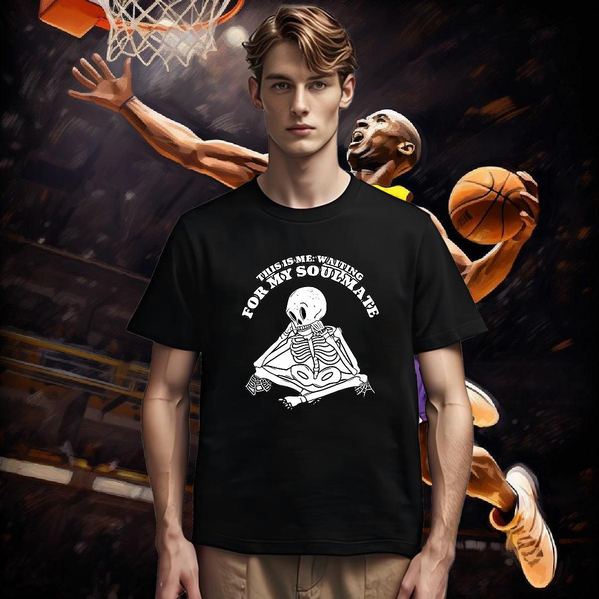 High Quality Men T Shirts 100% Cotton 230g skull Daily Outfit Custom Printing Breathable Mens Tshirts 2024 New Tees