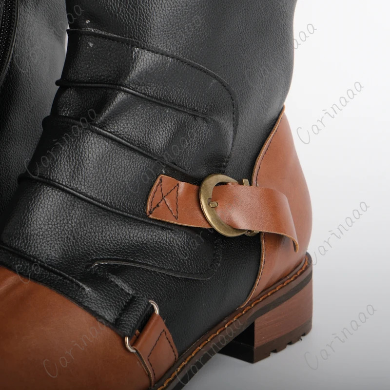 Mens medieval retro synthetic PU leather shoes medieval ankle boots Victorian Renaissance boots role-playing shoes 240823