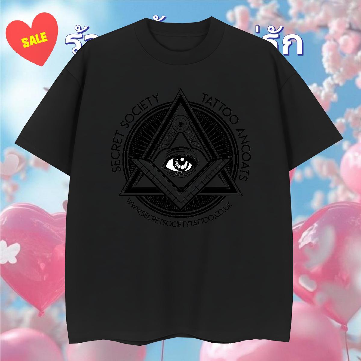 Comfortable Men T Shirts 100% Cotton 230g eye of the devil Hip Hop DIY Printed Breathable Short Sleeve Men Tees New Arrival Tee Shirt