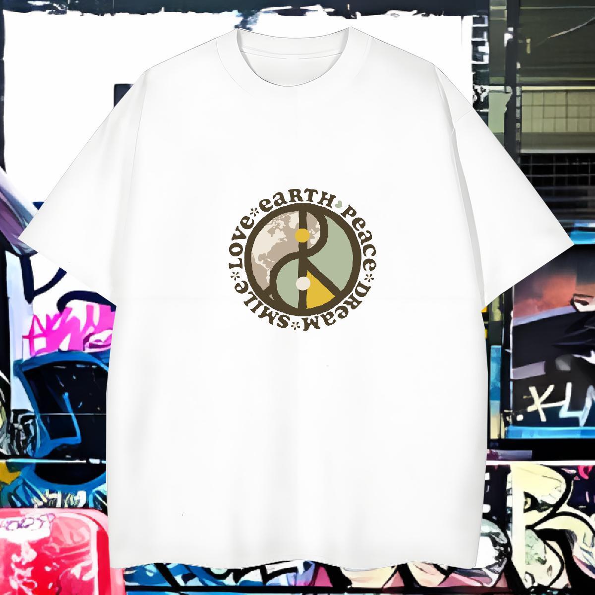 Cool Design T Shirt For Man 100% Cotton 230g letter Casual Beach Custom Print Plus Size Round Neck Short Sleeve Couples T Shirts New Arrival Clothings
