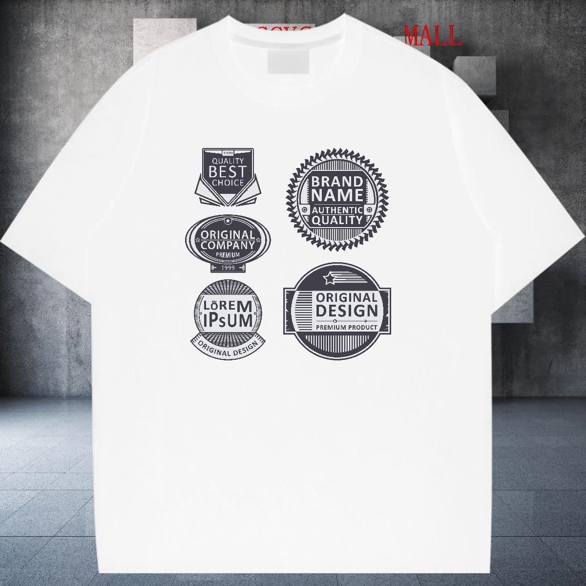 Unisex Lady T shirt 230g 100% Cotton letter Home Outdoor T-Shirts O Neck Short Sleeves Custom Printed Tops Shirt