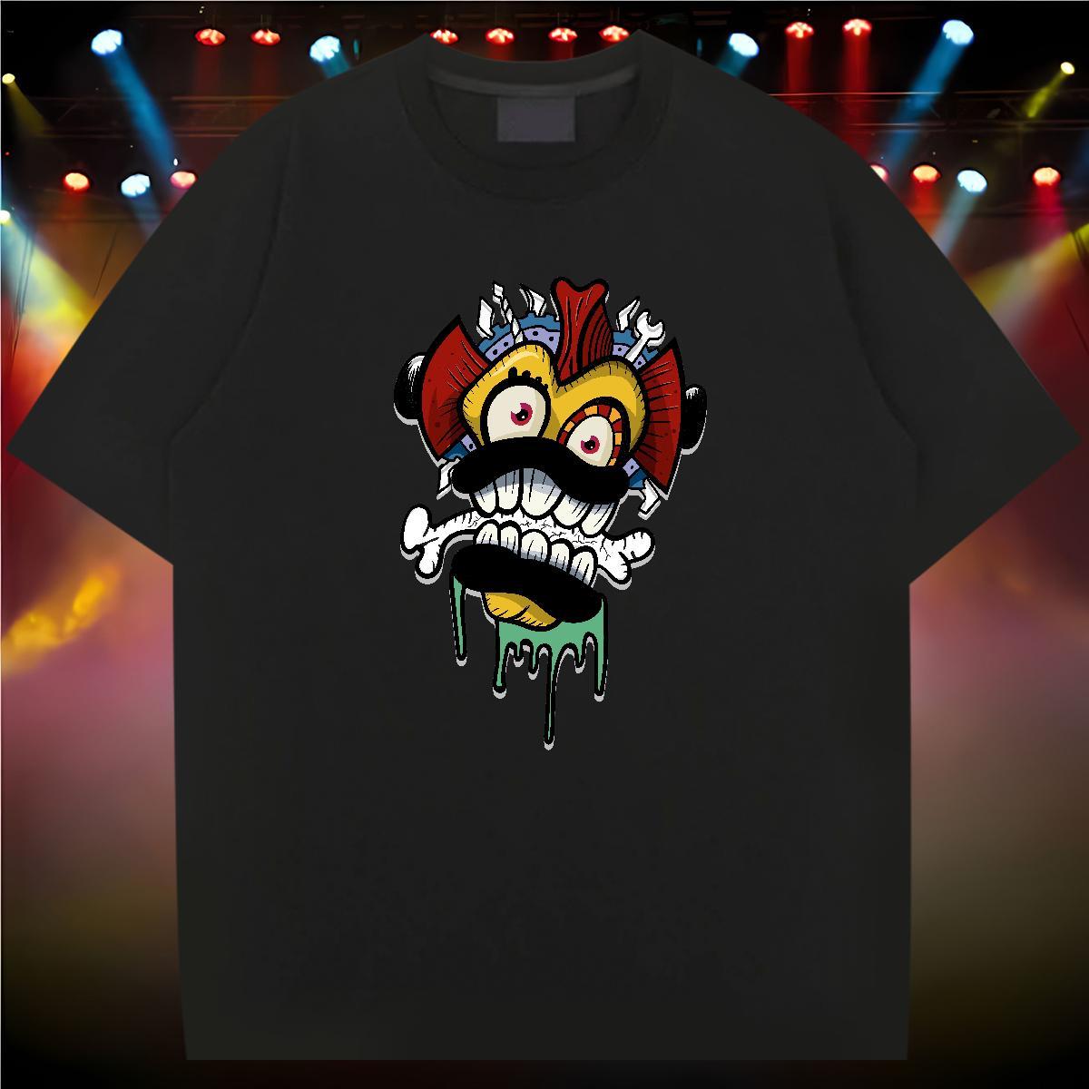 Unisex Man T Shirts 100% Cotton 230g skull Summer Casual Custom Anime Breathable Short Sleeve Tshirt for Man Woman Stylist Top Tees