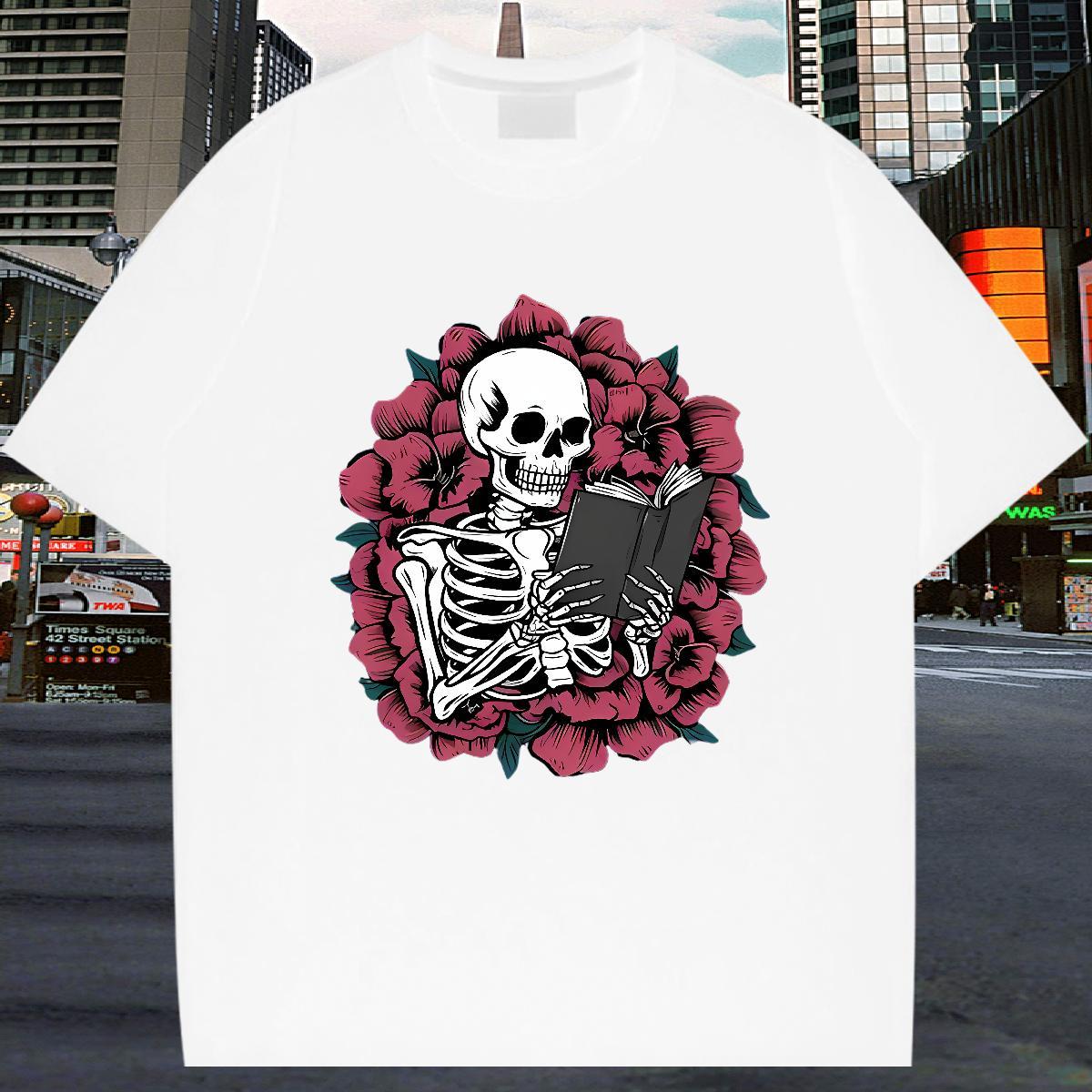 Designer T shirt 230g 100% Cotton rose Street Custom Big Size Breathable Crew Neck Men Tshirts Fashion Tops