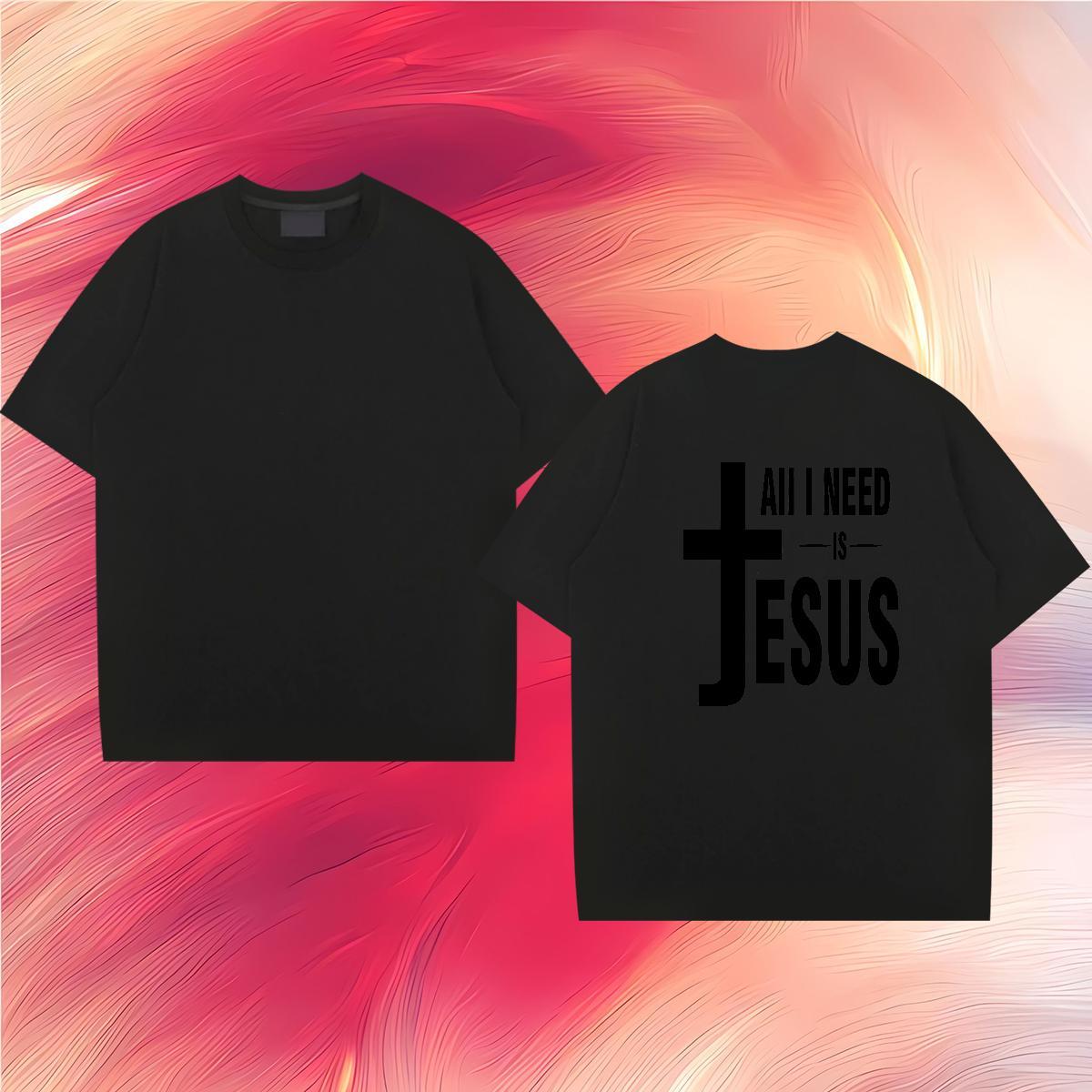 Loose Fit T Shirt For Man 100% Cotton 230g letter Casual Daily Wear Graphic Round Neck Short Sleeve Mens Tshirts 2024 New Tee Shirt