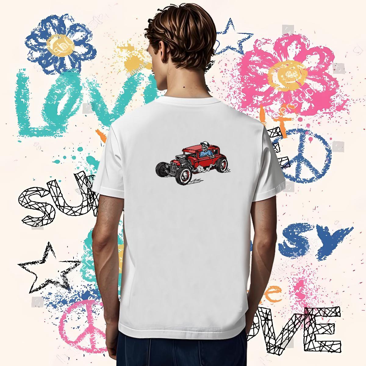 Soft Mens T Shirts 230g Pure Cotton skull Casual Custom Print Plus Size Breathable Soft Men Tshirts DIY Customized Top Tees