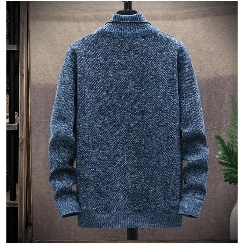 Mens Winter Sweater Solid Mens Sweat-Shirt Fashion Knit Pullover Winter Man Sweater Pullover Knitted Top 2024 Autumn 240824