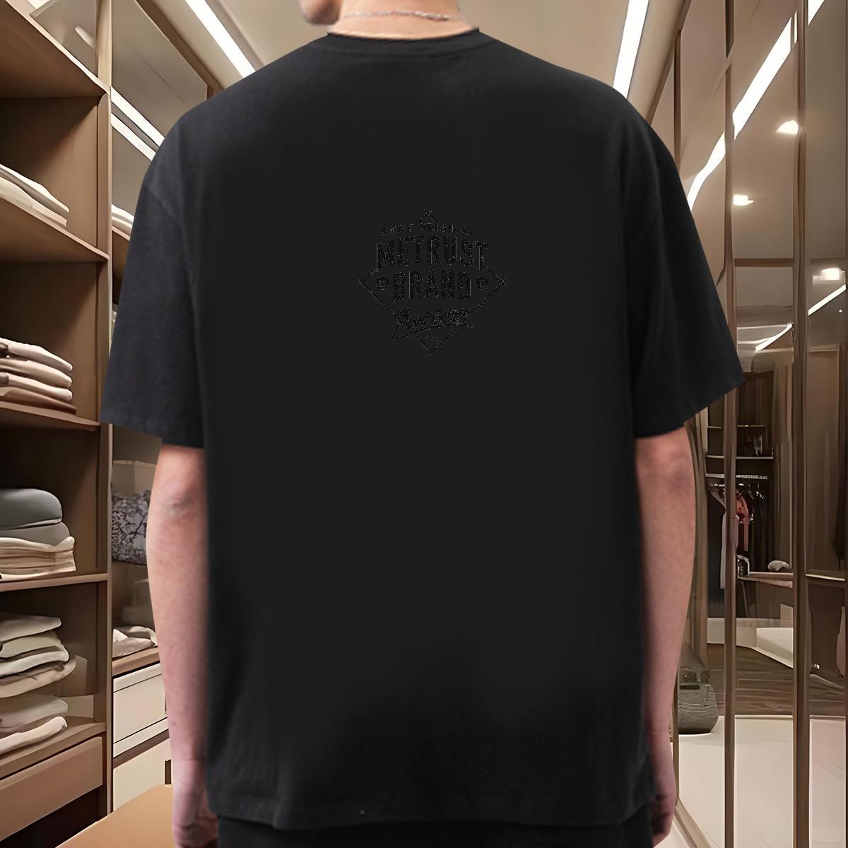Comfortable T Shirt For Man 100% Cotton 230g letter Sports Casual Custom Printed Short Sleeve O-Neck Mens Tshirts Classic Polos