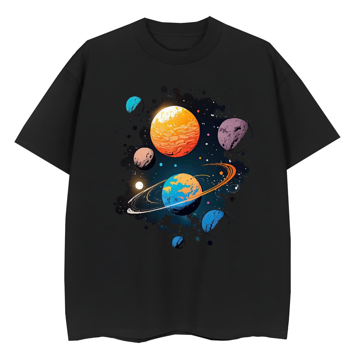 Free Shipping Women Tshirts 100% Cotton 230g planet Beach T-Shirts for Women Short Sleeve O-Neck Floral Print Polos