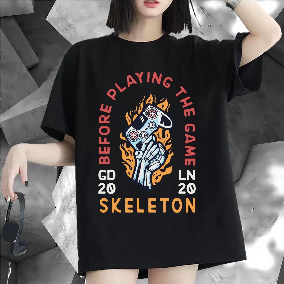 Free Shipping Woman Tshirt 230g 100% Cotton handle Sports Street Wear Woman T Shirts Comfortable Oversized Clothes Shirt