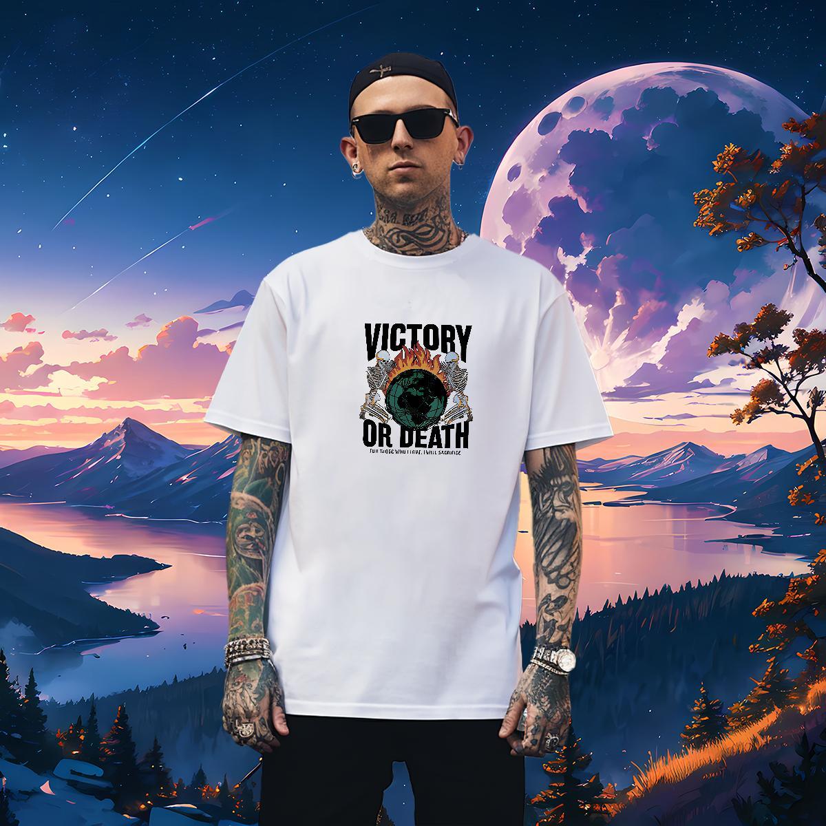 Designer T Shirts Men 100% Cotton 230g skull Casual Beach Oversized Crew Neck Couples T Shirts Brand Tops