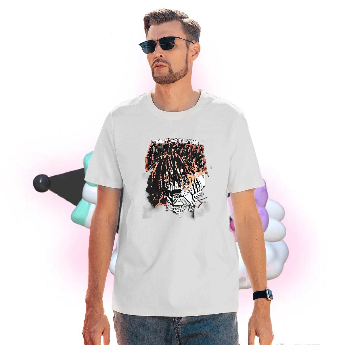 Wholesale Man T Shirts 230g Cotton skull Sport Customized Print Breathable Soft Men Tops Tees Fashion Designer Top Tees