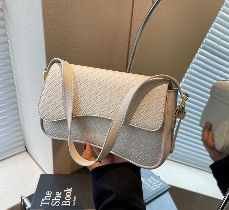 Women New Buckle Shoulder Bag Commuting Work Fashion Simple Style Armpit Bag Handheld Free shipping