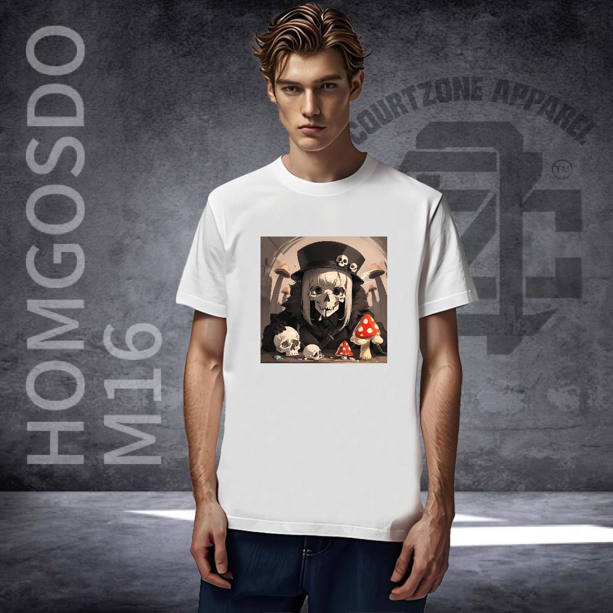 Free Shipping T-Shirts 100% Cotton 230g skull Street Skull Pure Cotton Tshirt for Man Woman 2024 Tee Shirt
