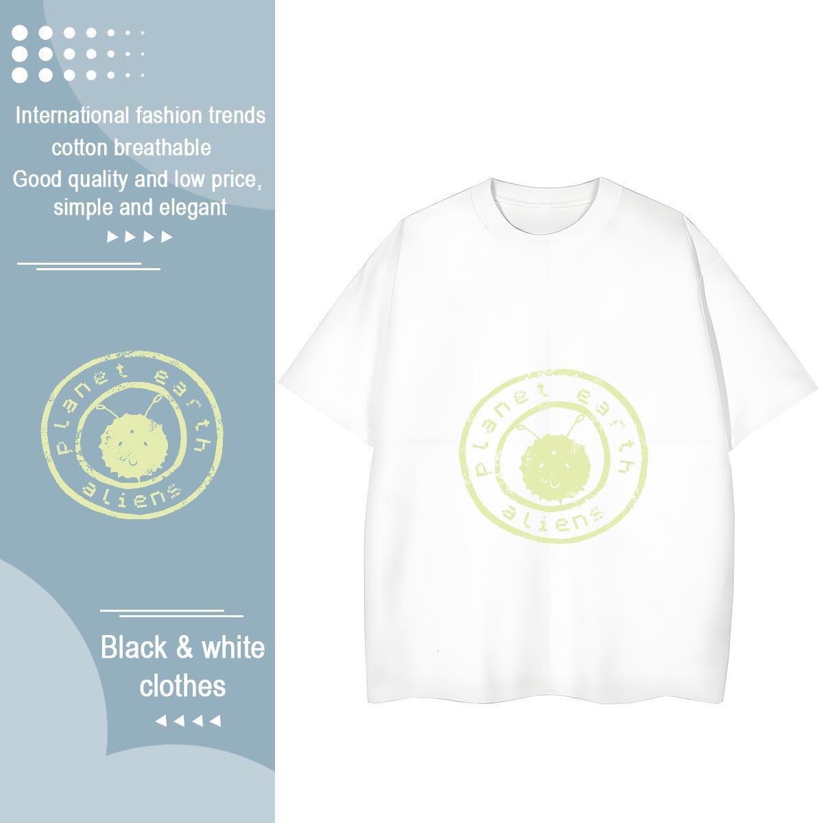 High quality Woman Tshirt 230g Cotton letter Home Outdoor T Shirts Women Short Sleeve O-Neck Customized Print Clothings