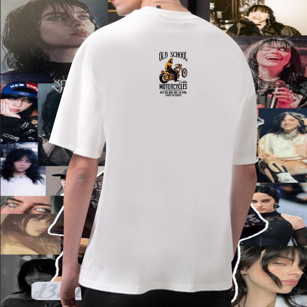 Designer Man T Shirts 100% Cotton 230g Motorcycle Hip Hop Custom Printing Breathable Short Sleeve Couples T Shirts Wholesale Tees