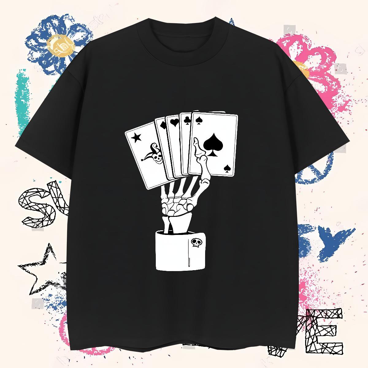 Free Shipping Man T Shirts 230g Cotton halloween Daily Wear Asian Size Short Sleeve Soft Men Tees Fashion Tops Shirt