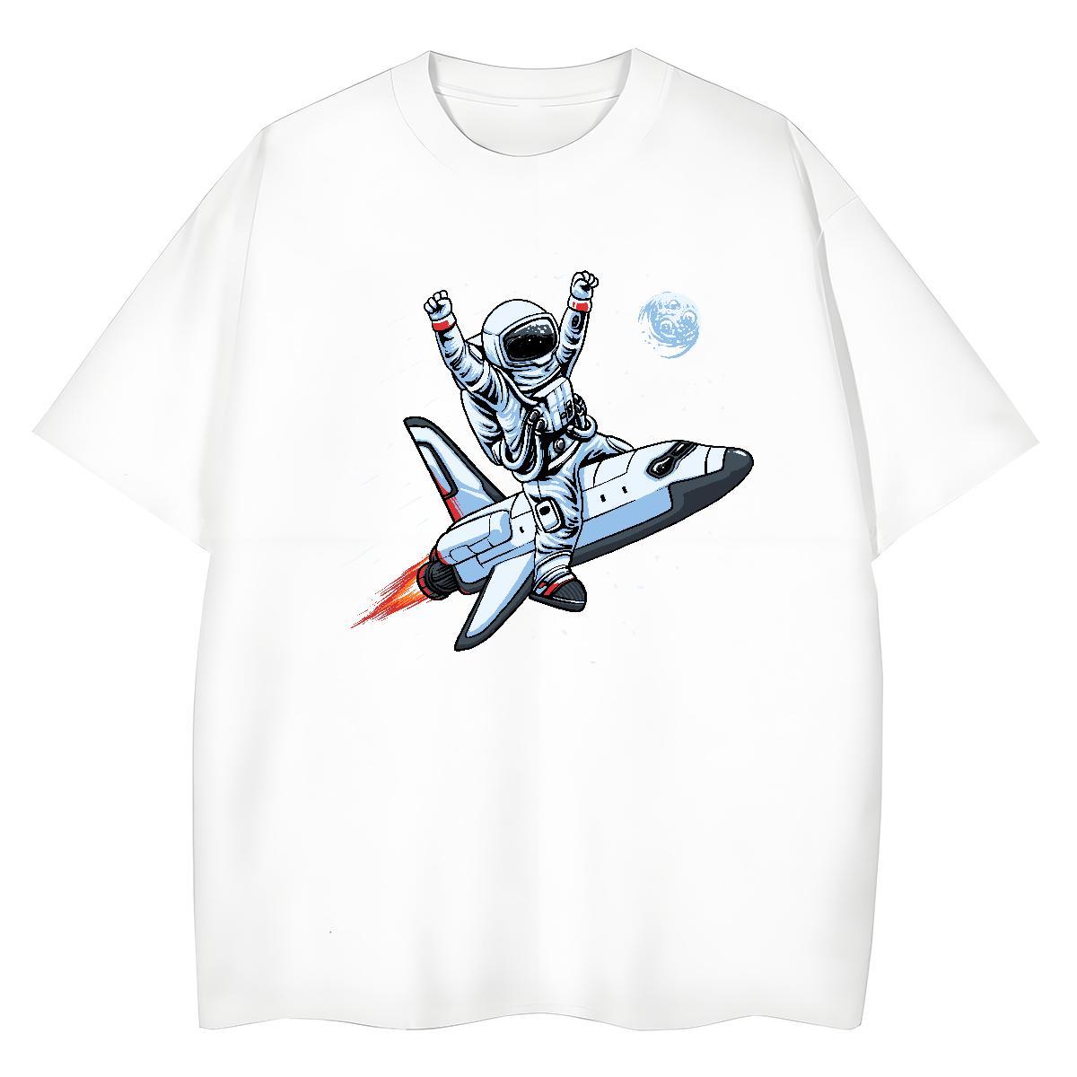 Designer Woman Tshirt 230g Cotton universe Street T Shirt For Woman Breathable Short Sleeve Customized Print Clothes